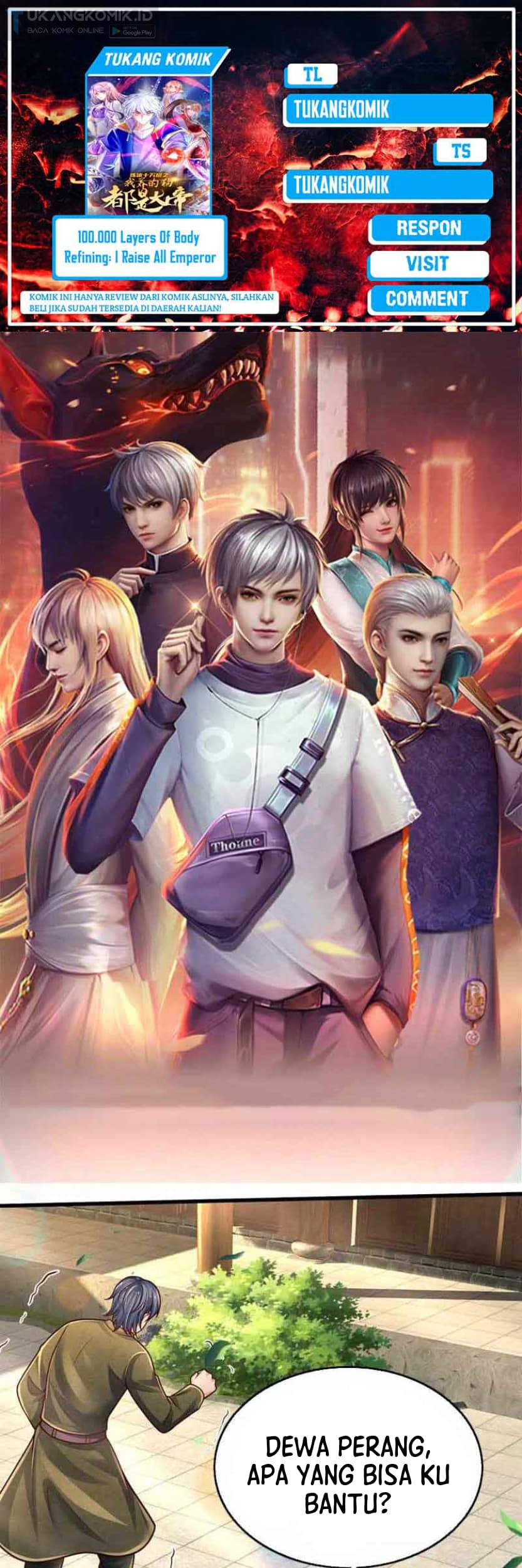 Komik 100.000 Layers Of Body Refining: I Raise All Emperor Chapter 250 gambar 1