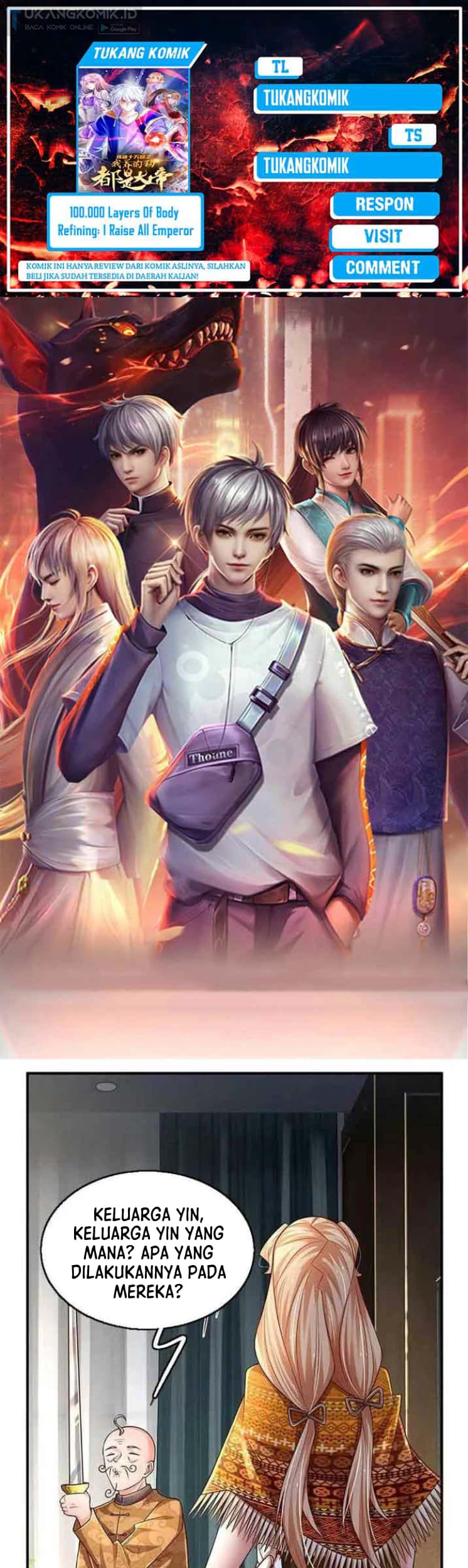 Komik 100.000 Layers Of Body Refining: I Raise All Emperor Chapter 253 gambar 1