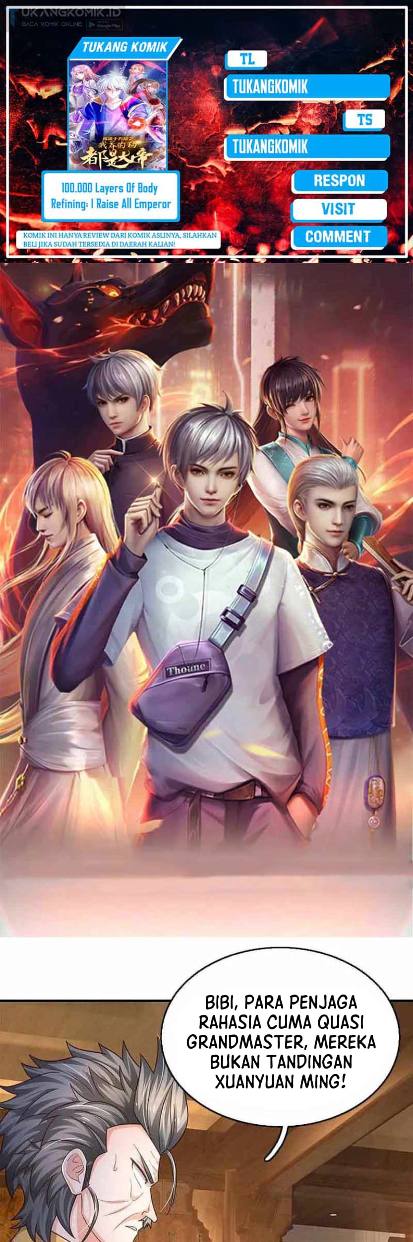 Komik 100.000 Layers Of Body Refining: I Raise All Emperor Chapter 258 gambar 1