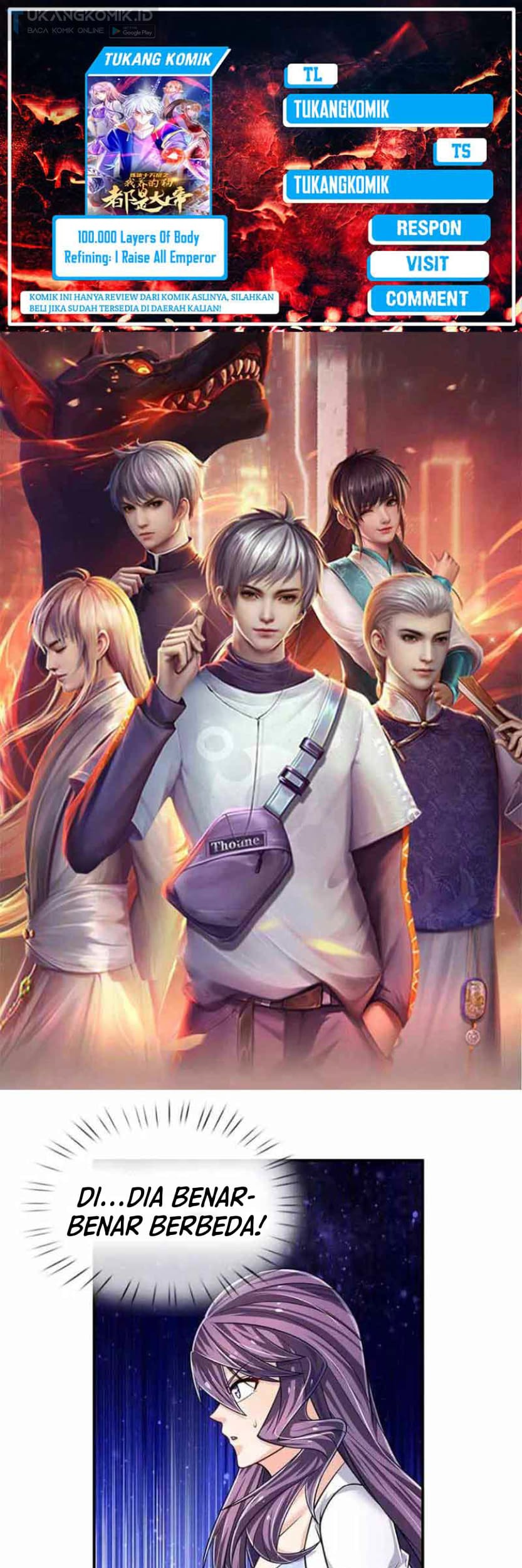 Komik 100.000 Layers Of Body Refining: I Raise All Emperor Chapter 280 gambar 1