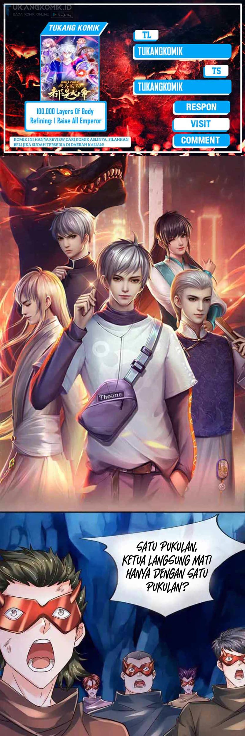 Komik 100.000 Layers Of Body Refining: I Raise All Emperor Chapter 281 gambar 1