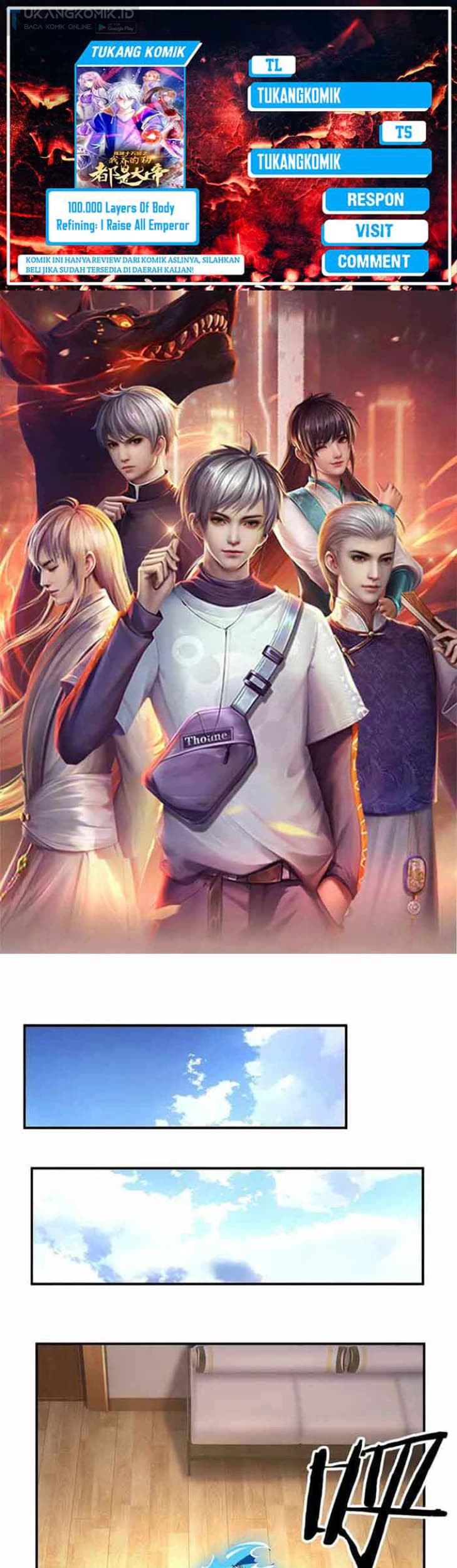 Komik 100.000 Layers Of Body Refining: I Raise All Emperor Chapter 282 gambar 1