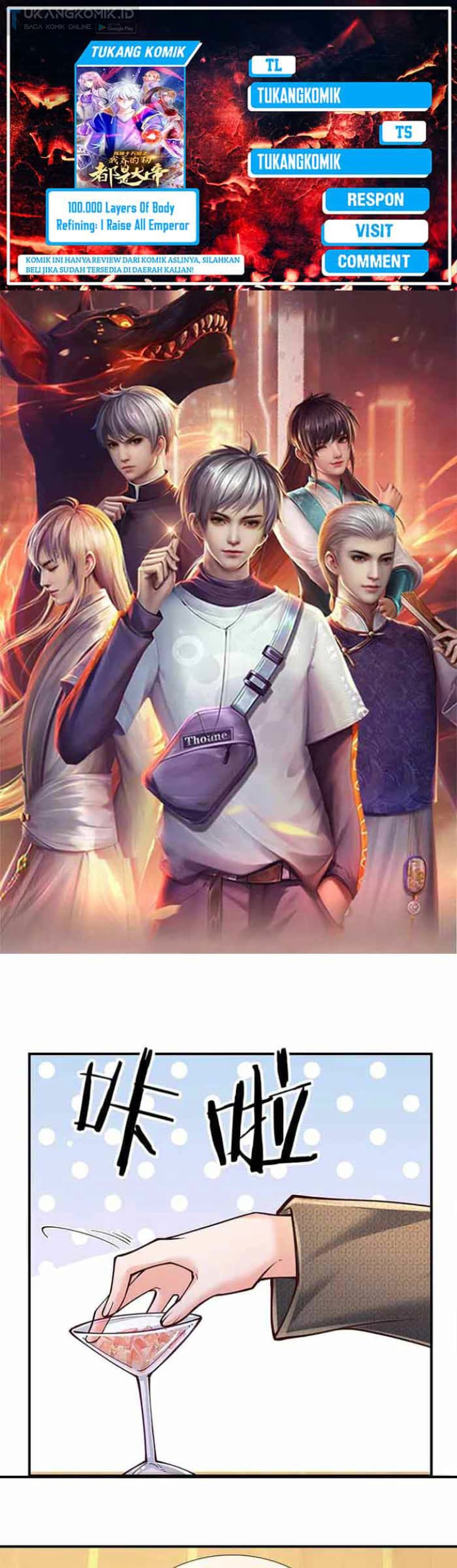 Komik 100.000 Layers Of Body Refining: I Raise All Emperor Chapter 285 gambar 1