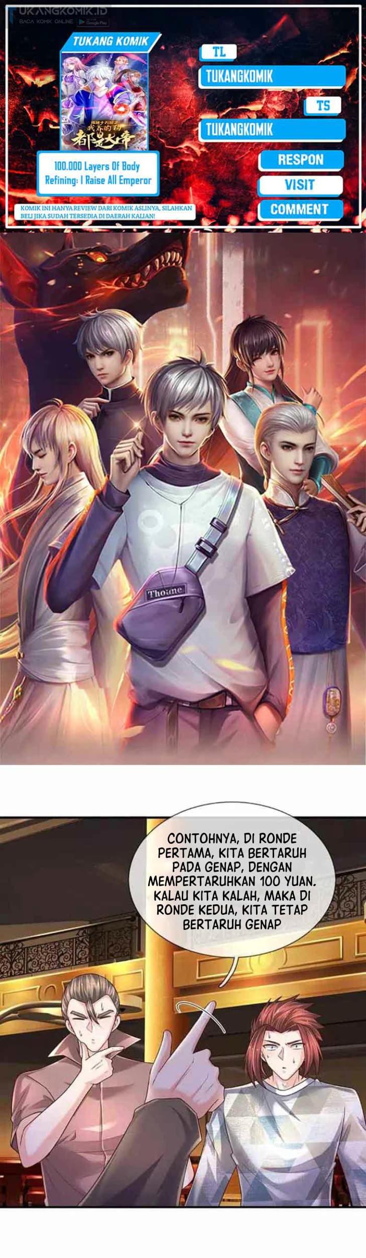 Komik 100.000 Layers Of Body Refining: I Raise All Emperor Chapter 286 gambar 1