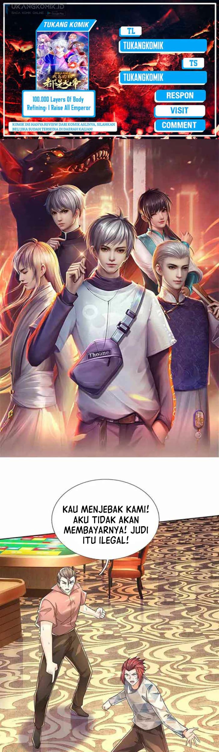 Komik 100.000 Layers Of Body Refining: I Raise All Emperor Chapter 289 gambar 1