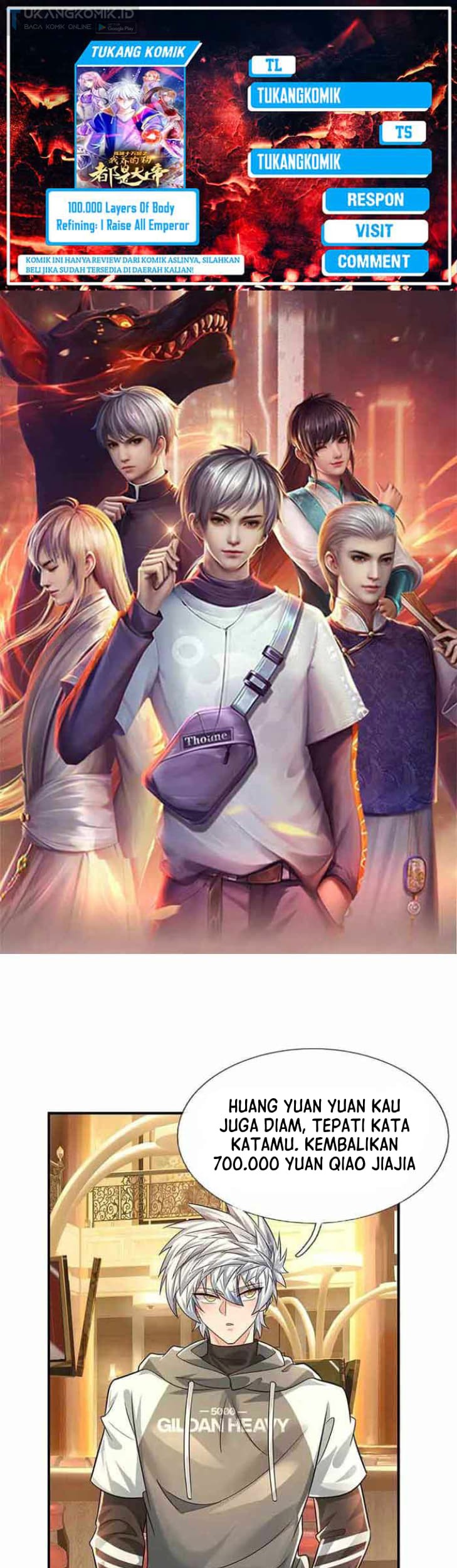 Komik 100.000 Layers Of Body Refining: I Raise All Emperor Chapter 290 gambar 1