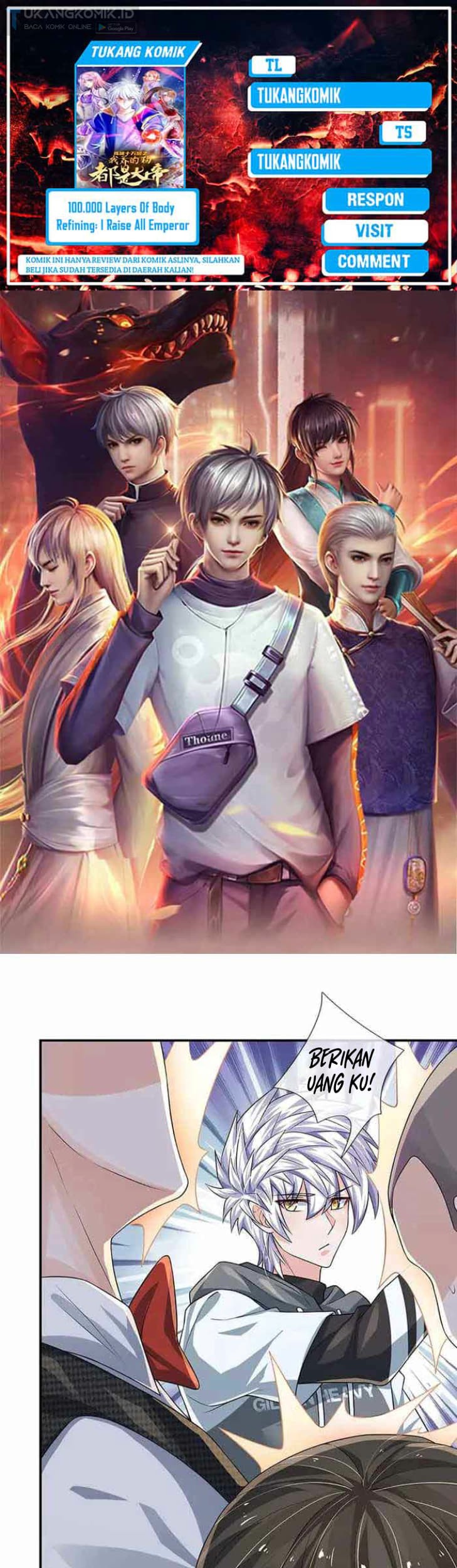 Komik 100.000 Layers Of Body Refining: I Raise All Emperor Chapter 292 gambar 1