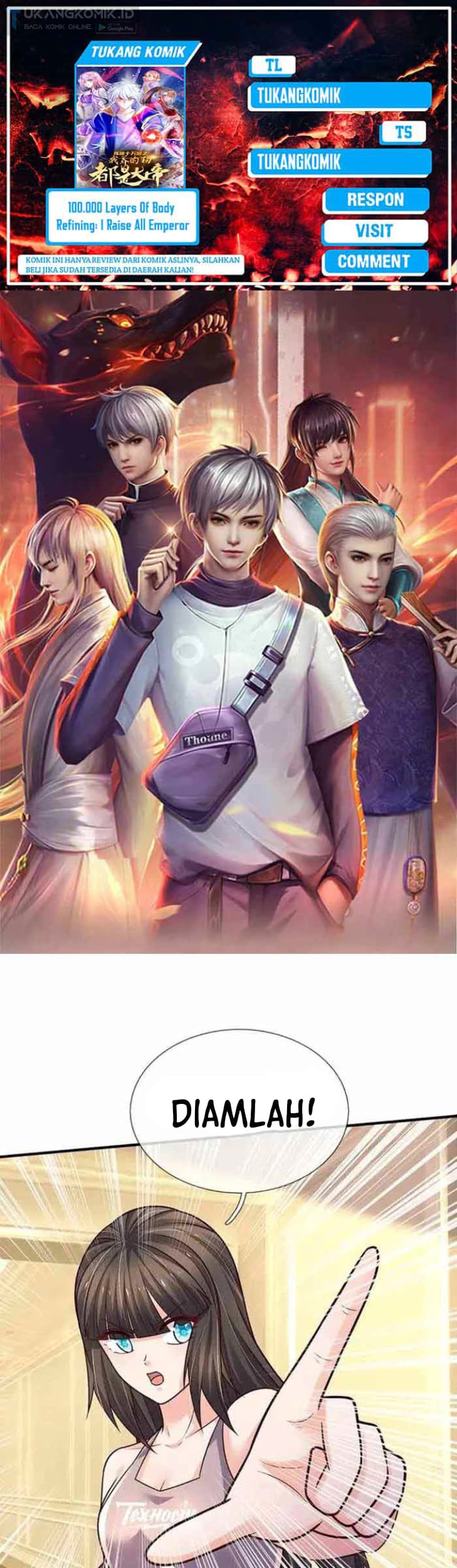 Komik 100.000 Layers Of Body Refining: I Raise All Emperor Chapter 294 gambar 1
