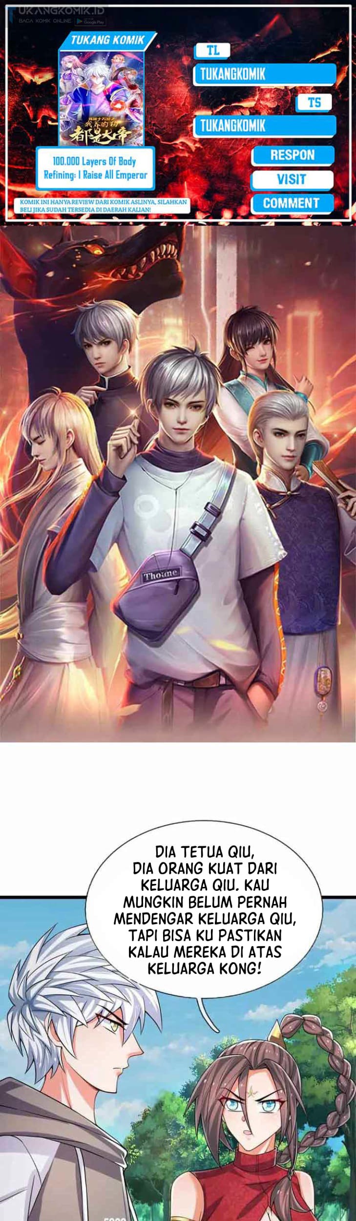Komik 100.000 Layers Of Body Refining: I Raise All Emperor Chapter 308 gambar 1