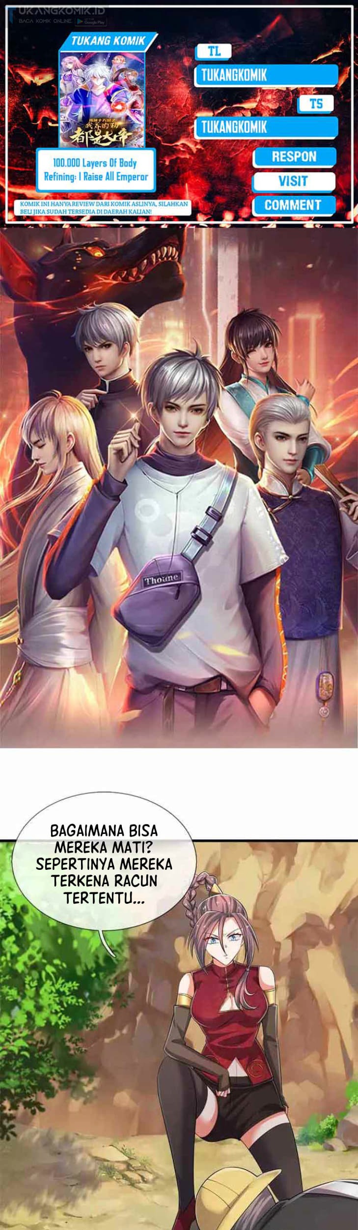 Komik 100.000 Layers Of Body Refining: I Raise All Emperor Chapter 309 gambar 1