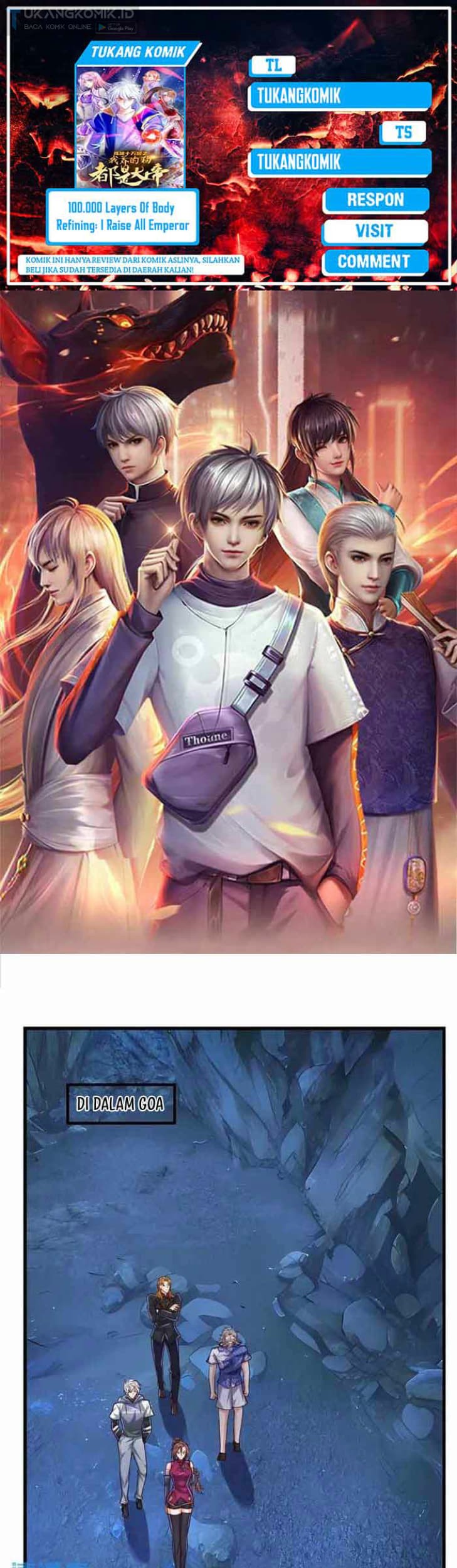 Komik 100.000 Layers Of Body Refining: I Raise All Emperor Chapter 310 gambar 1
