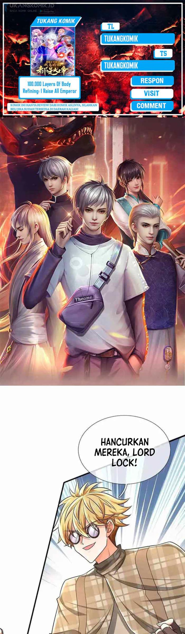Komik 100.000 Layers Of Body Refining: I Raise All Emperor Chapter 319 gambar 1