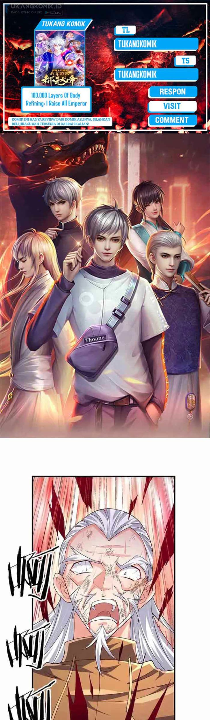 Komik 100.000 Layers Of Body Refining: I Raise All Emperor Chapter 320 gambar 1