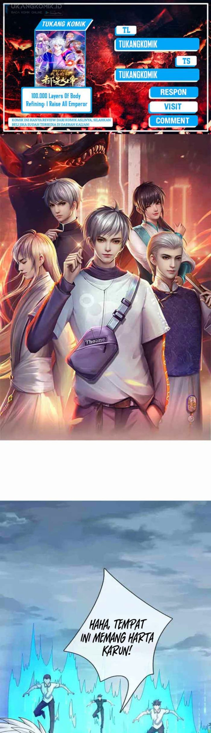 Komik 100.000 Layers Of Body Refining: I Raise All Emperor Chapter 334 gambar 1