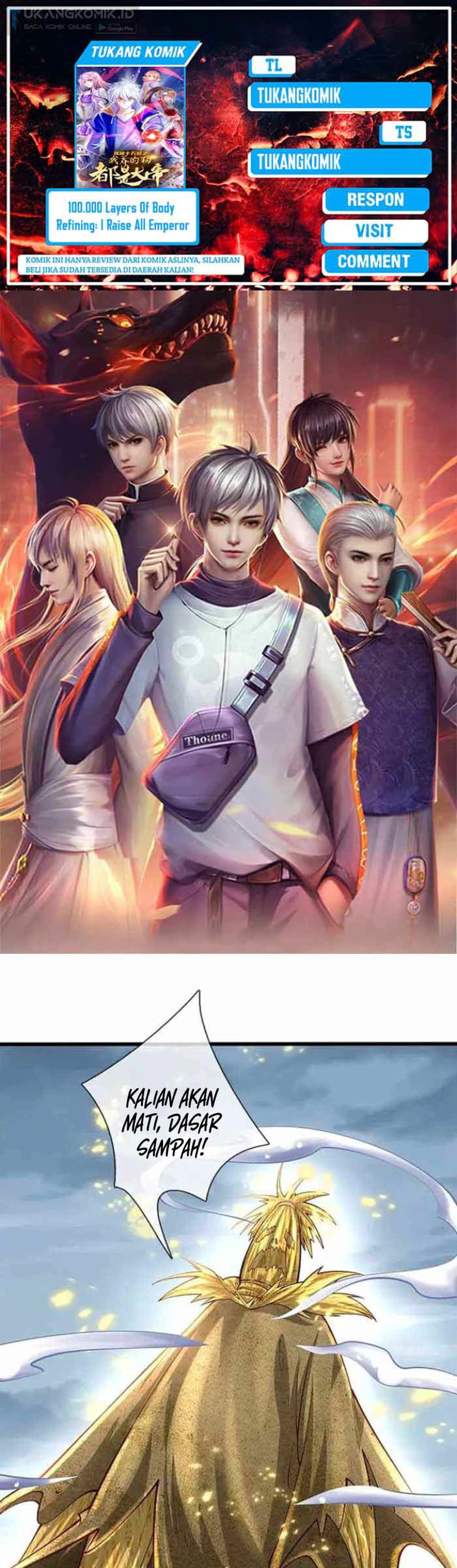 Komik 100.000 Layers Of Body Refining: I Raise All Emperor Chapter 336 gambar 1