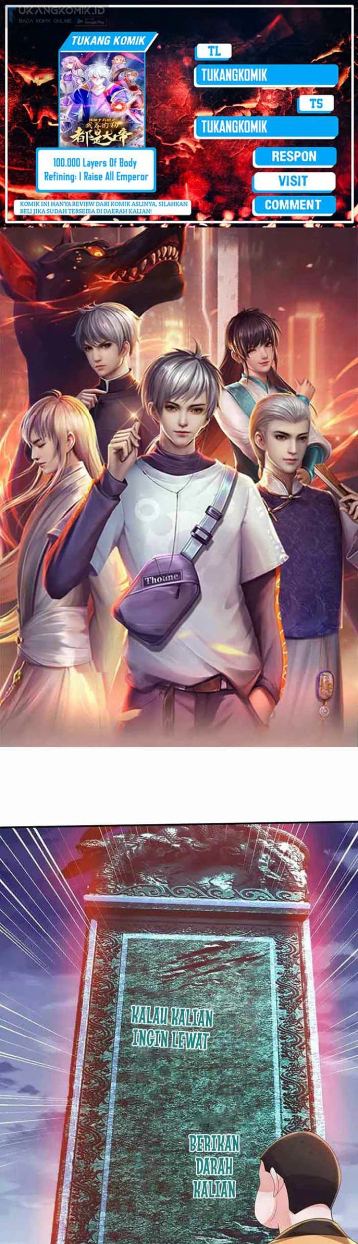 Komik 100.000 Layers Of Body Refining: I Raise All Emperor Chapter 337 gambar 1