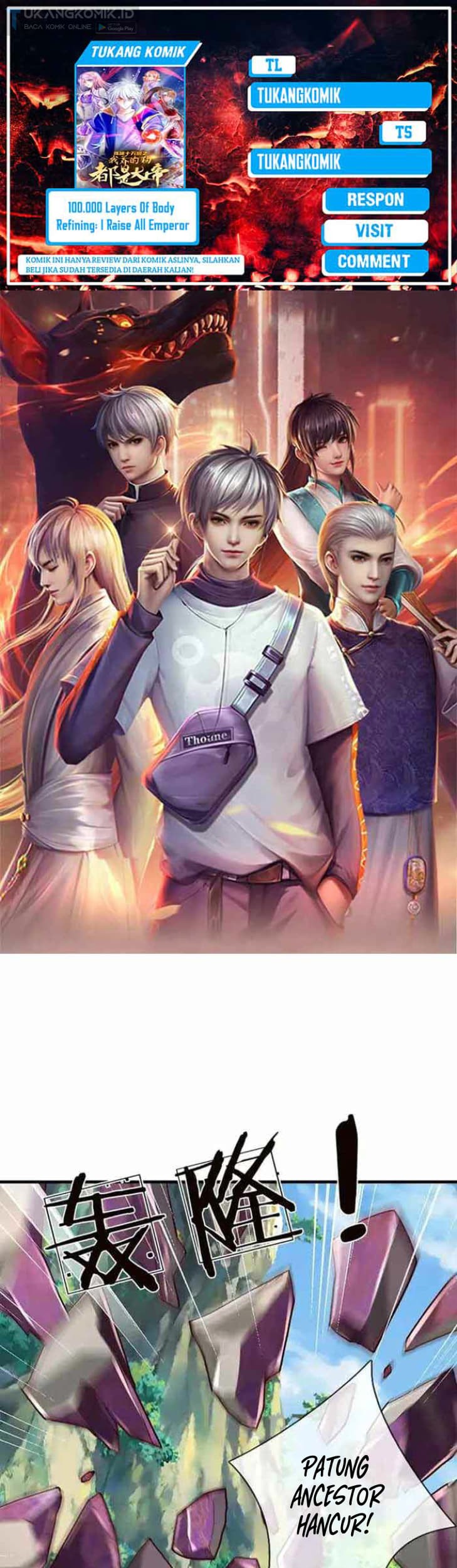 Komik 100.000 Layers Of Body Refining: I Raise All Emperor Chapter 339 gambar 1