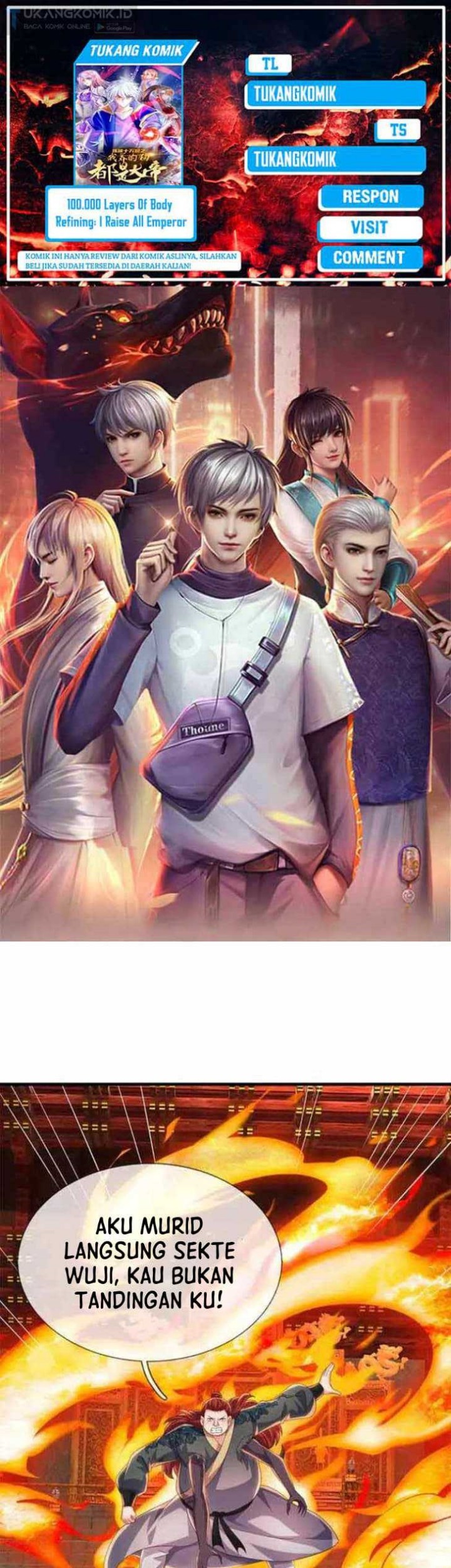 Komik 100.000 Layers Of Body Refining: I Raise All Emperor Chapter 342 gambar 1