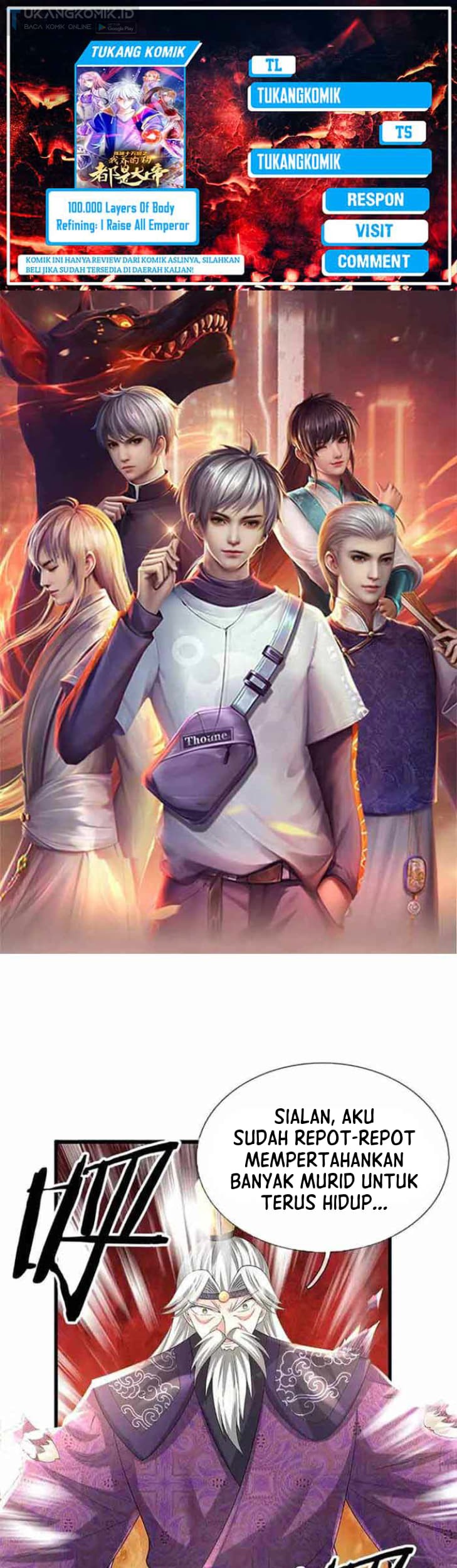 Komik 100.000 Layers Of Body Refining: I Raise All Emperor Chapter 343 gambar 1