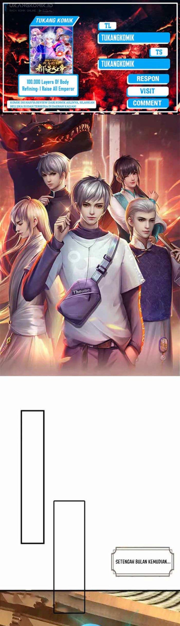 Komik 100.000 Layers Of Body Refining: I Raise All Emperor Chapter 345 gambar 1