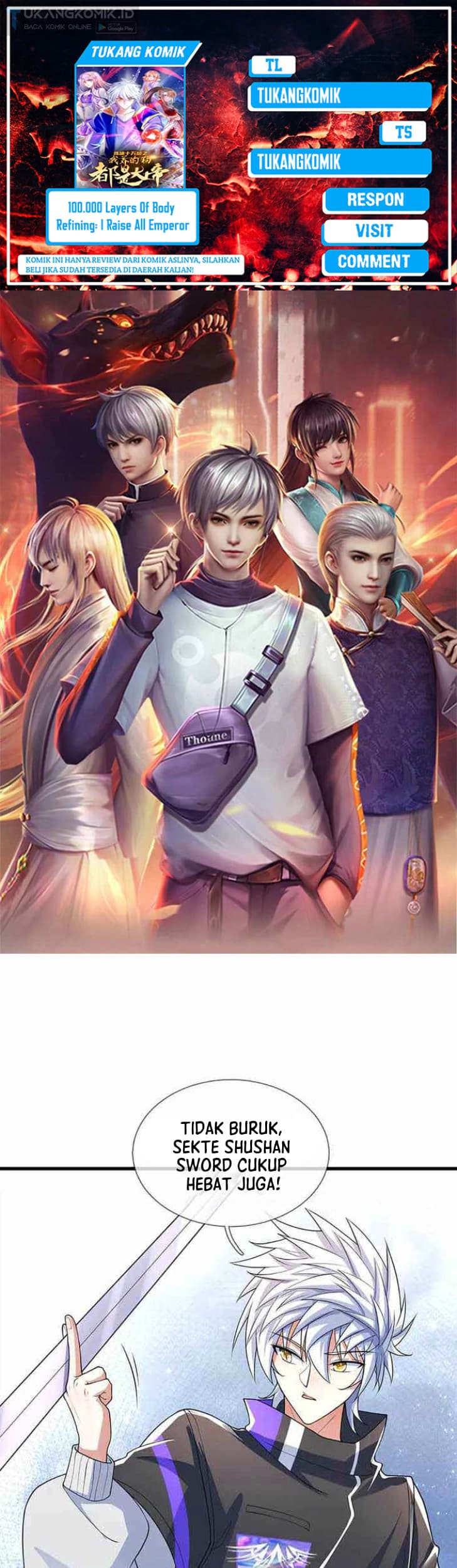 Komik 100.000 Layers Of Body Refining: I Raise All Emperor Chapter 347 gambar 1