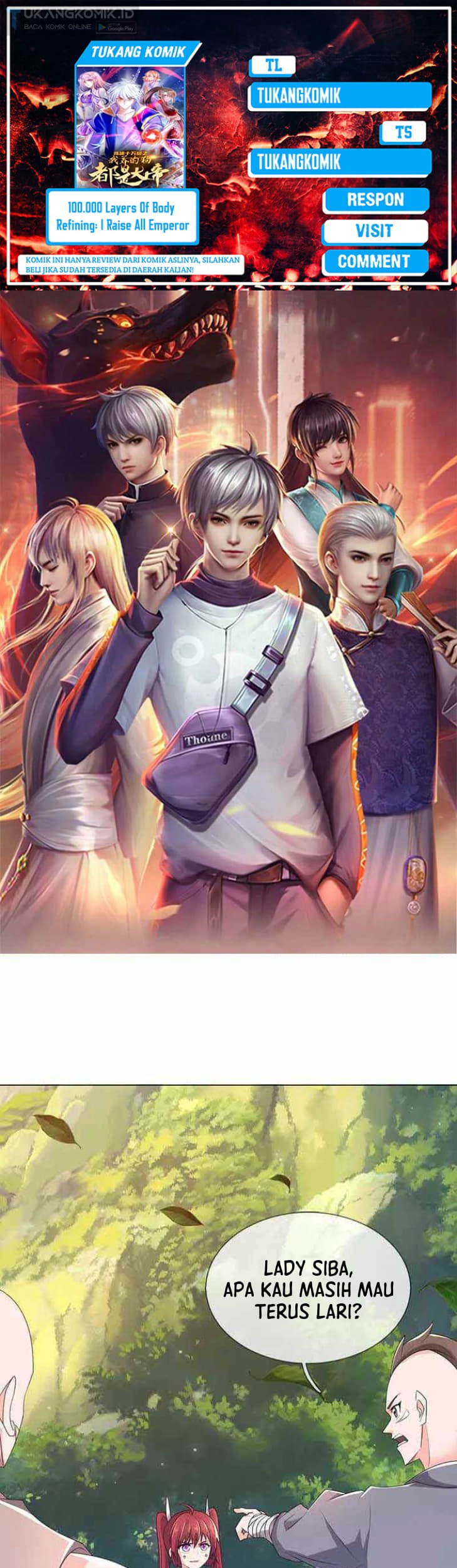 Komik 100.000 Layers Of Body Refining: I Raise All Emperor Chapter 348 gambar 1