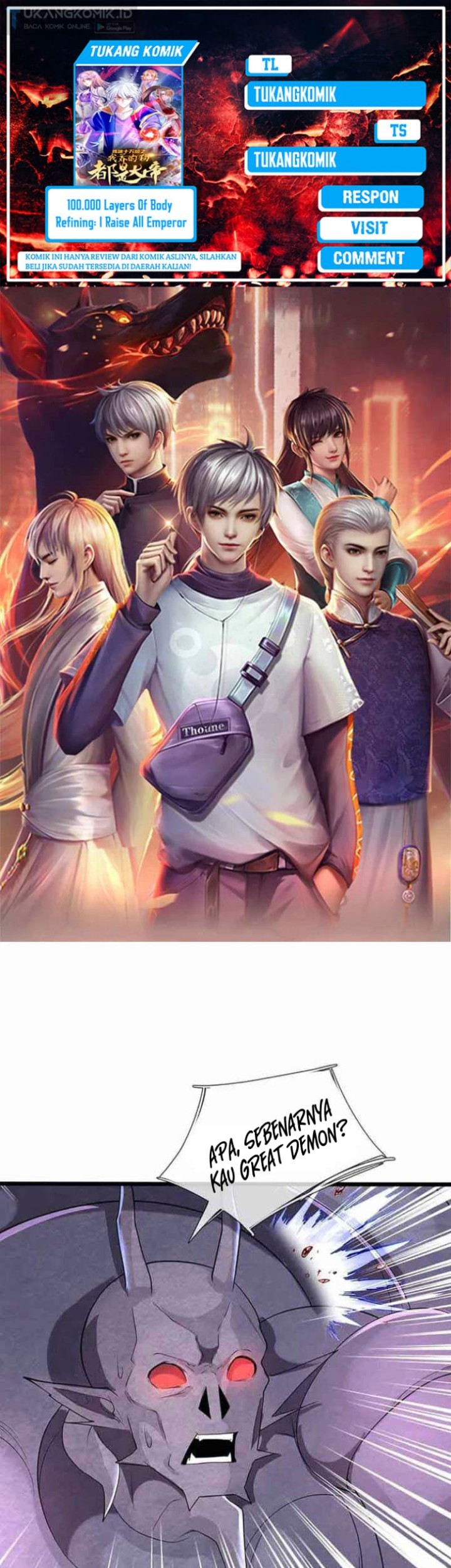 Komik 100.000 Layers Of Body Refining: I Raise All Emperor Chapter 349 gambar 1