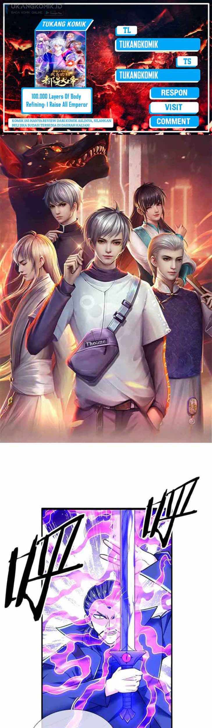 Komik 100.000 Layers Of Body Refining: I Raise All Emperor Chapter 351 gambar 1