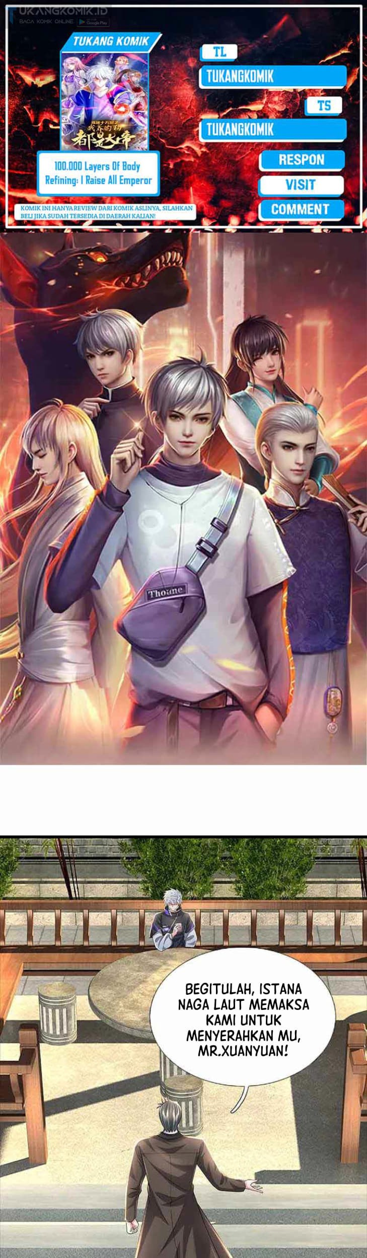Komik 100.000 Layers Of Body Refining: I Raise All Emperor Chapter 354 gambar 1