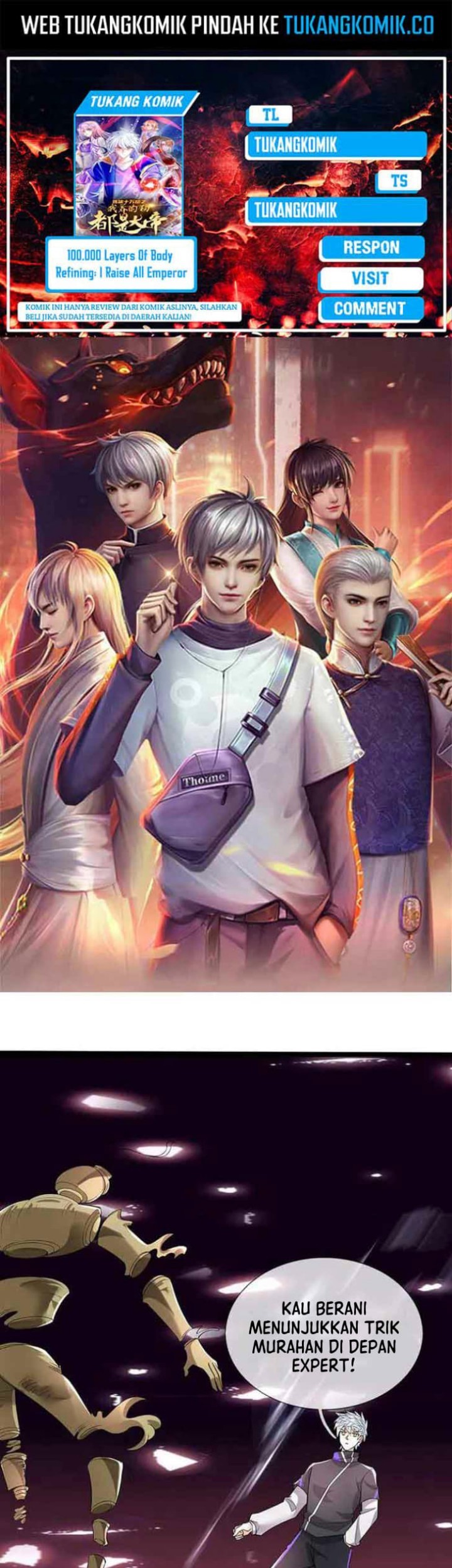 Komik 100.000 Layers Of Body Refining: I Raise All Emperor Chapter 360 gambar 1