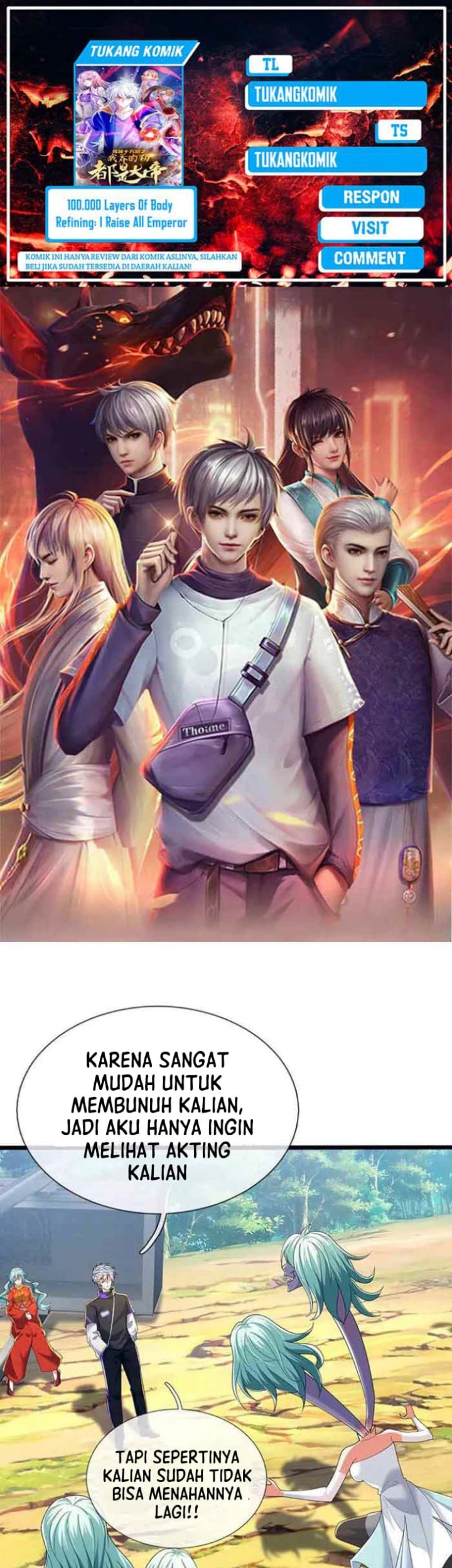 Komik 100.000 Layers Of Body Refining: I Raise All Emperor Chapter 363 gambar 1