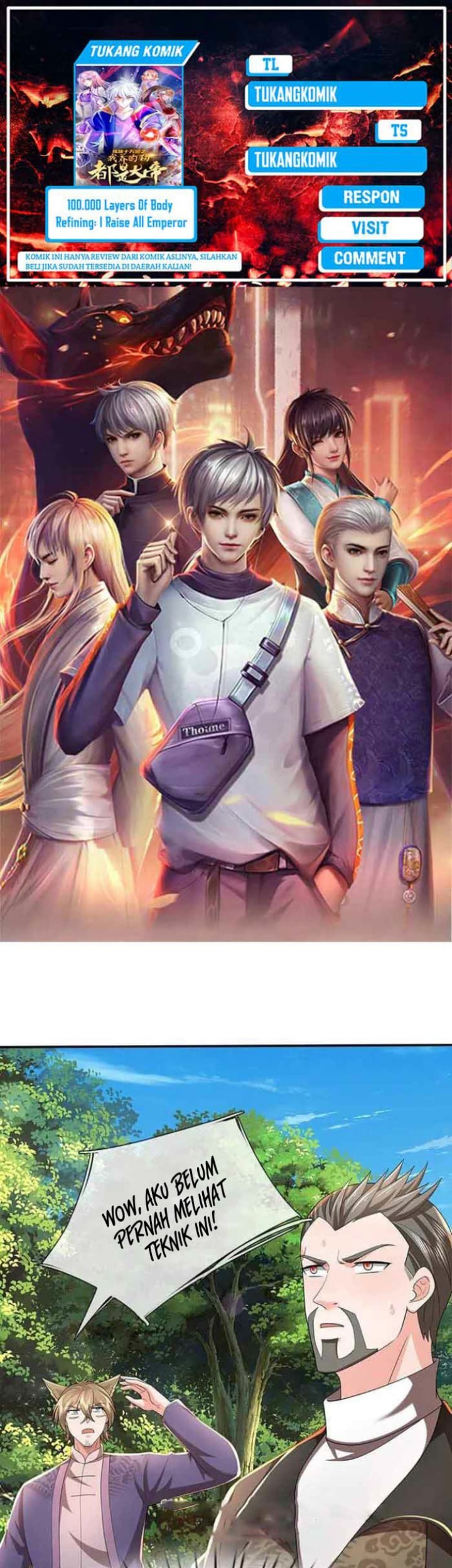 Komik 100.000 Layers Of Body Refining: I Raise All Emperor Chapter 364 gambar 1