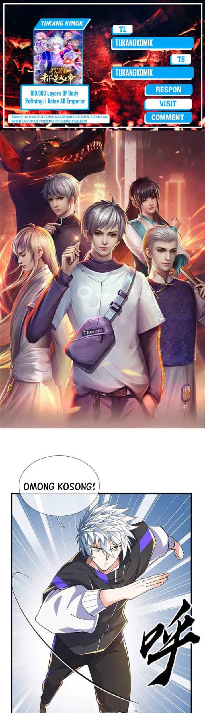 Komik 100.000 Layers Of Body Refining: I Raise All Emperor Chapter 365 gambar 1
