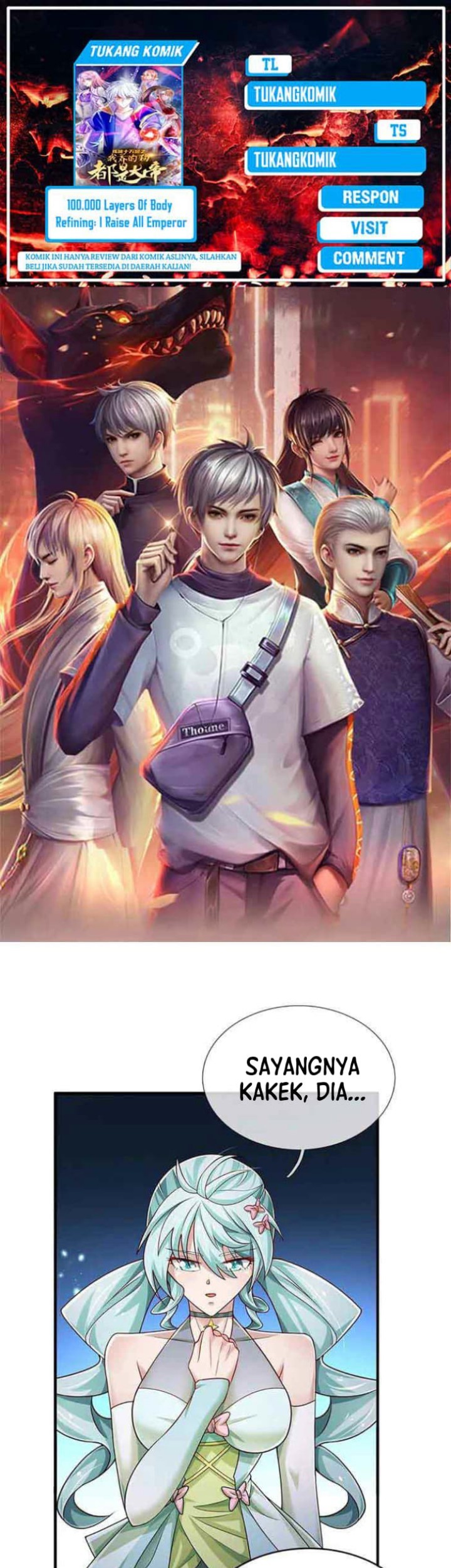 Komik 100.000 Layers Of Body Refining: I Raise All Emperor Chapter 366 gambar 1