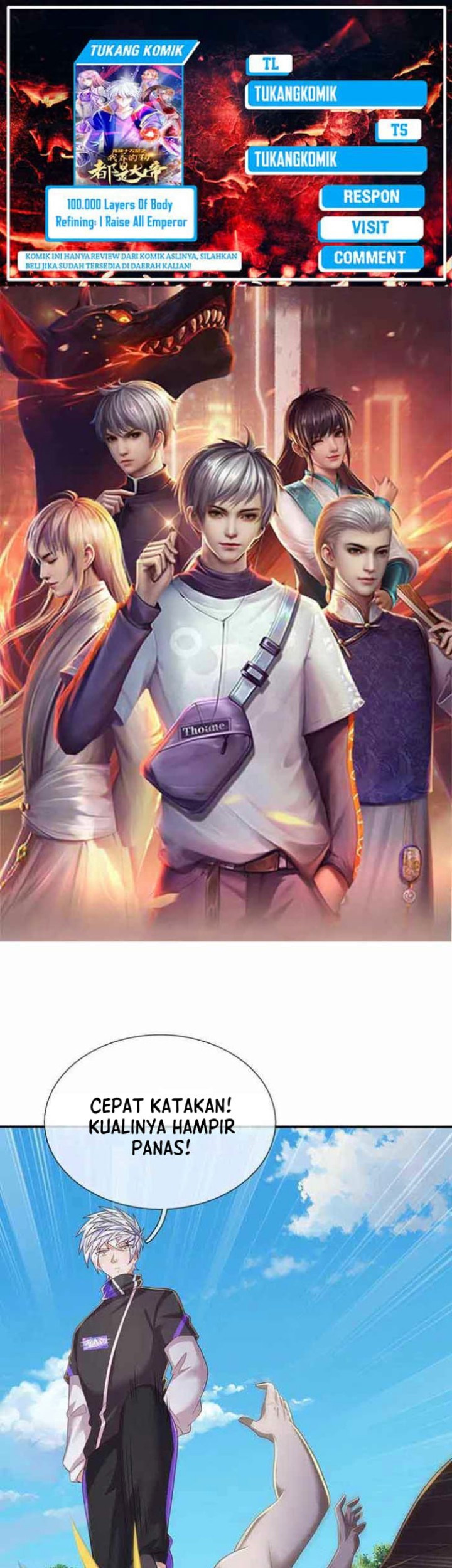Komik 100.000 Layers Of Body Refining: I Raise All Emperor Chapter 367 gambar 1