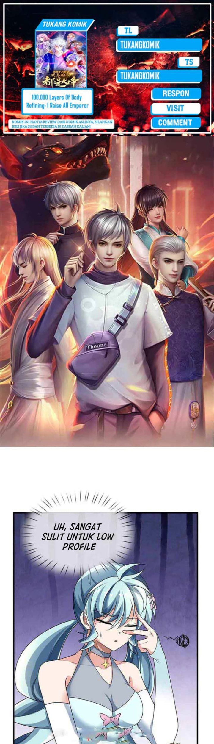 Komik 100.000 Layers Of Body Refining: I Raise All Emperor Chapter 368 gambar 1