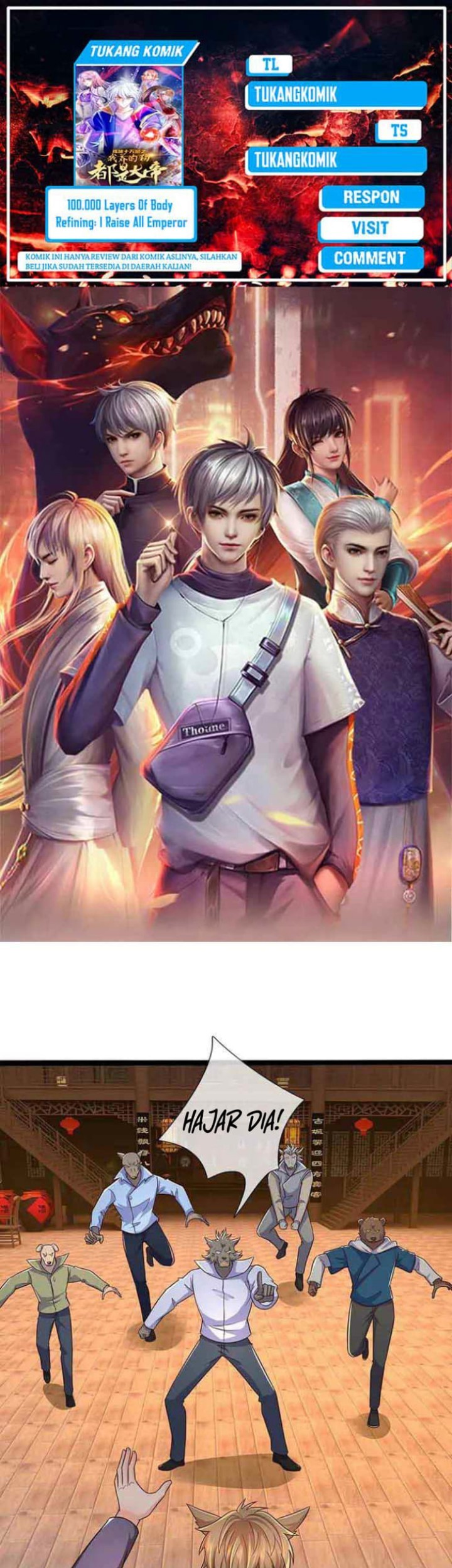 Komik 100.000 Layers Of Body Refining: I Raise All Emperor Chapter 369 gambar 1