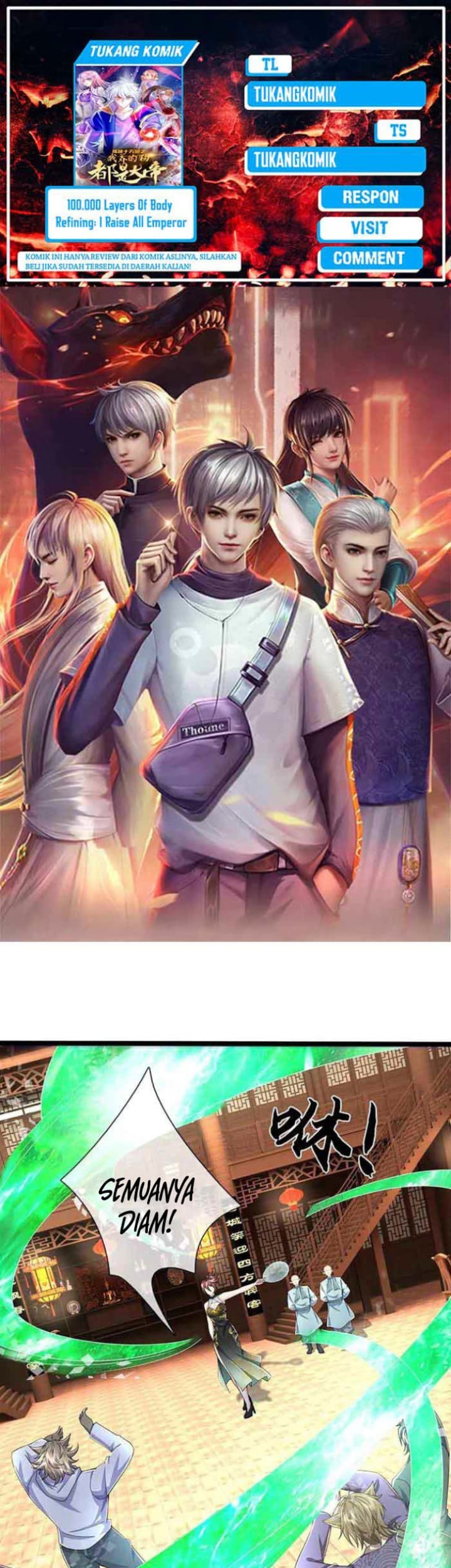 Komik 100.000 Layers Of Body Refining: I Raise All Emperor Chapter 370 gambar 1