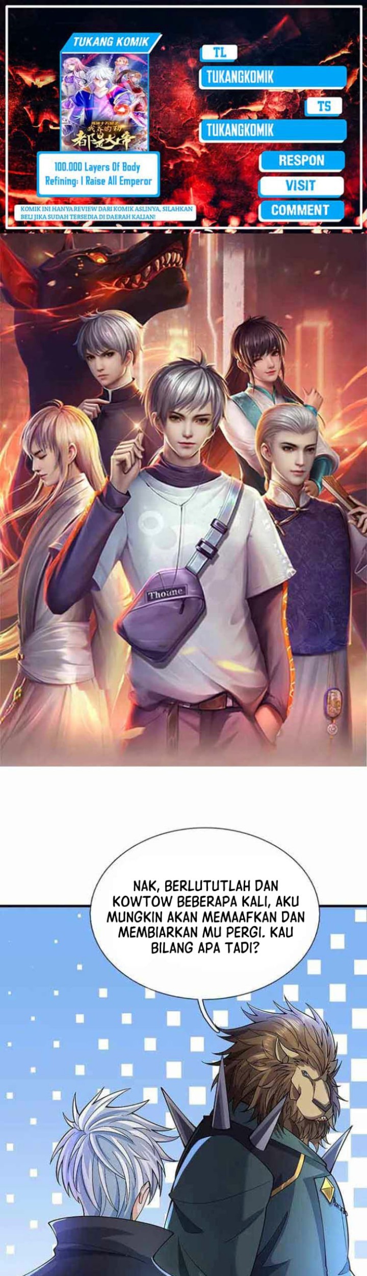 Komik 100.000 Layers Of Body Refining: I Raise All Emperor Chapter 371 gambar 1