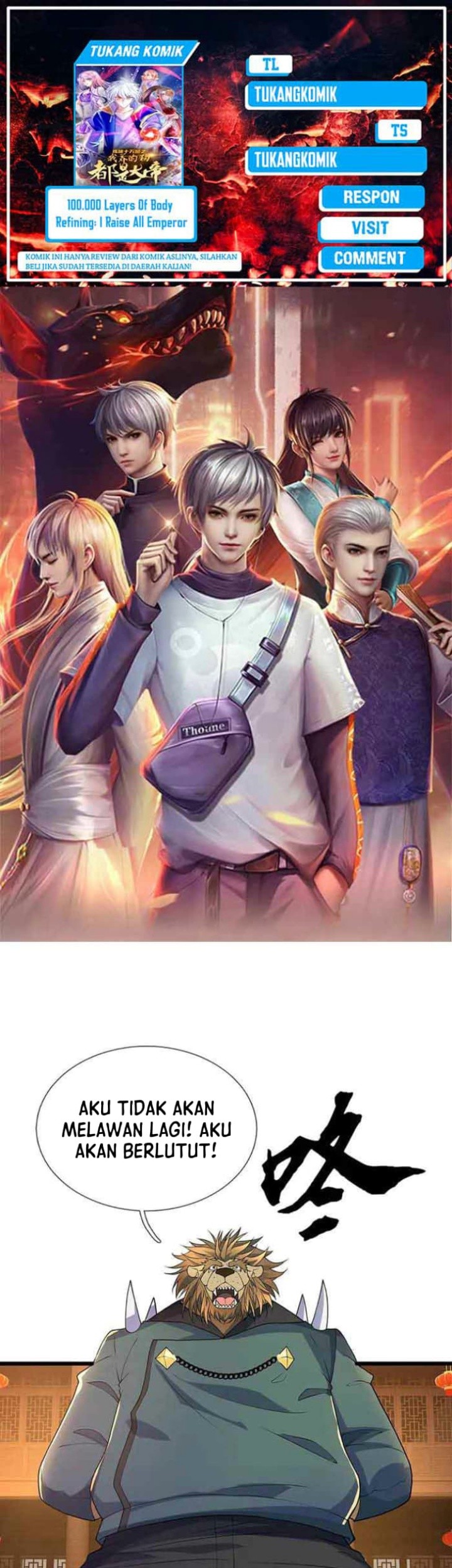 Komik 100.000 Layers Of Body Refining: I Raise All Emperor Chapter 372 gambar 1