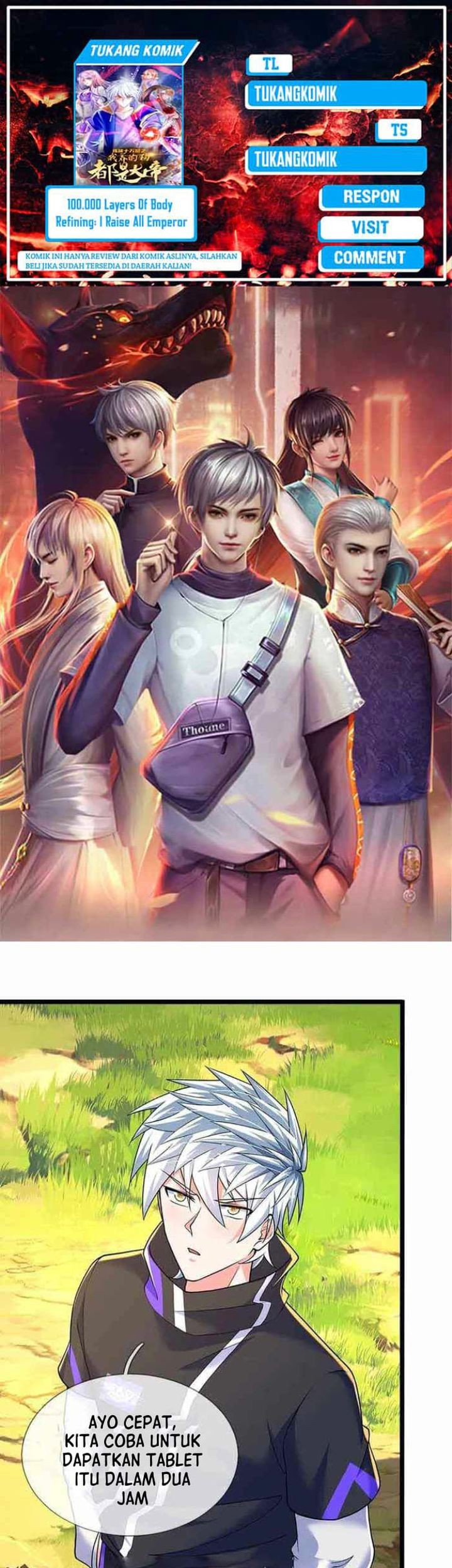 Komik 100.000 Layers Of Body Refining: I Raise All Emperor Chapter 373 gambar 1