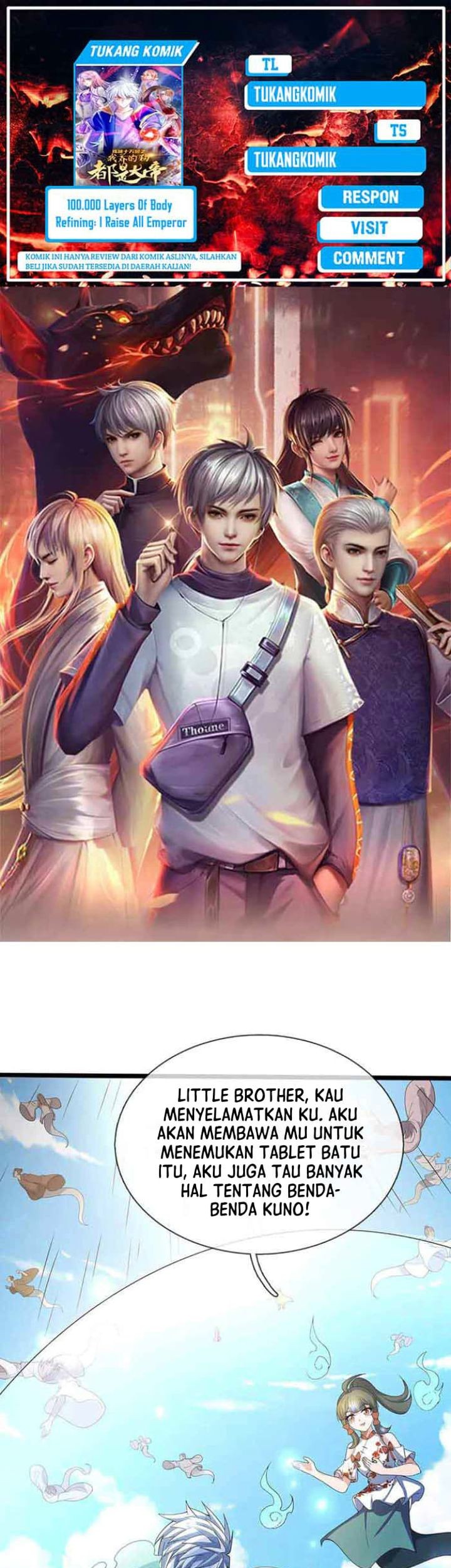 Komik 100.000 Layers Of Body Refining: I Raise All Emperor Chapter 374 gambar 1