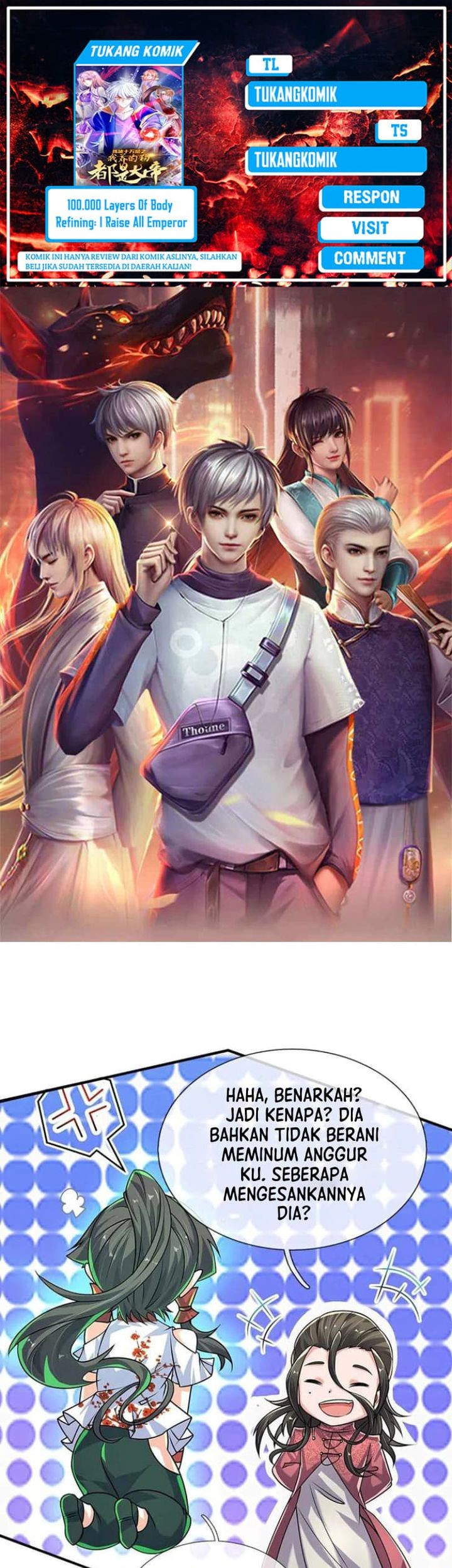 Komik 100.000 Layers Of Body Refining: I Raise All Emperor Chapter 376 gambar 1