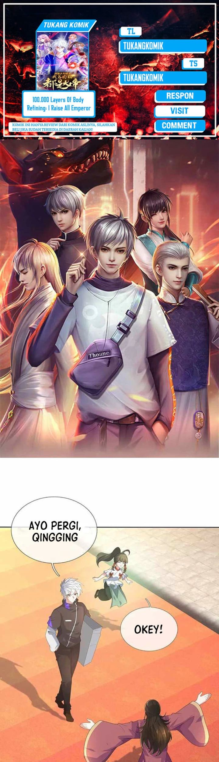 Komik 100.000 Layers Of Body Refining: I Raise All Emperor Chapter 377 gambar 1