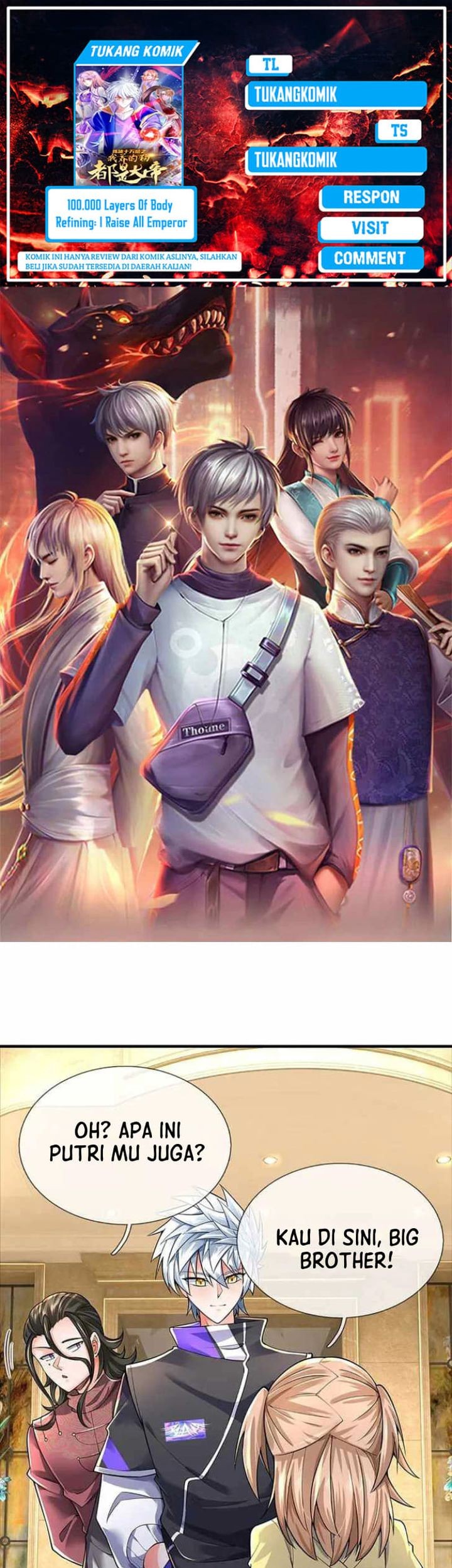 Komik 100.000 Layers Of Body Refining: I Raise All Emperor Chapter 379 gambar 1