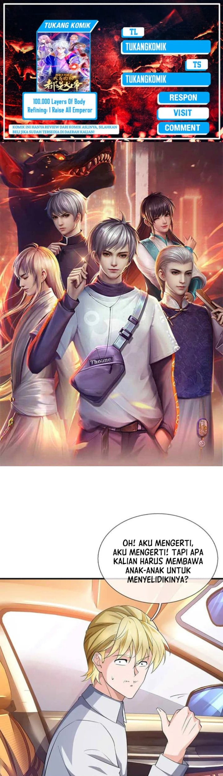 Komik 100.000 Layers Of Body Refining: I Raise All Emperor Chapter 380 gambar 1