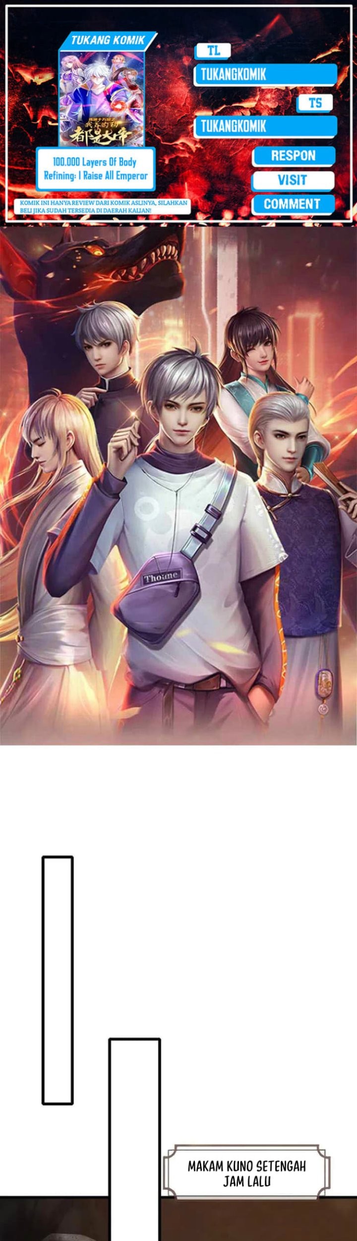Komik 100.000 Layers Of Body Refining: I Raise All Emperor Chapter 381 gambar 1
