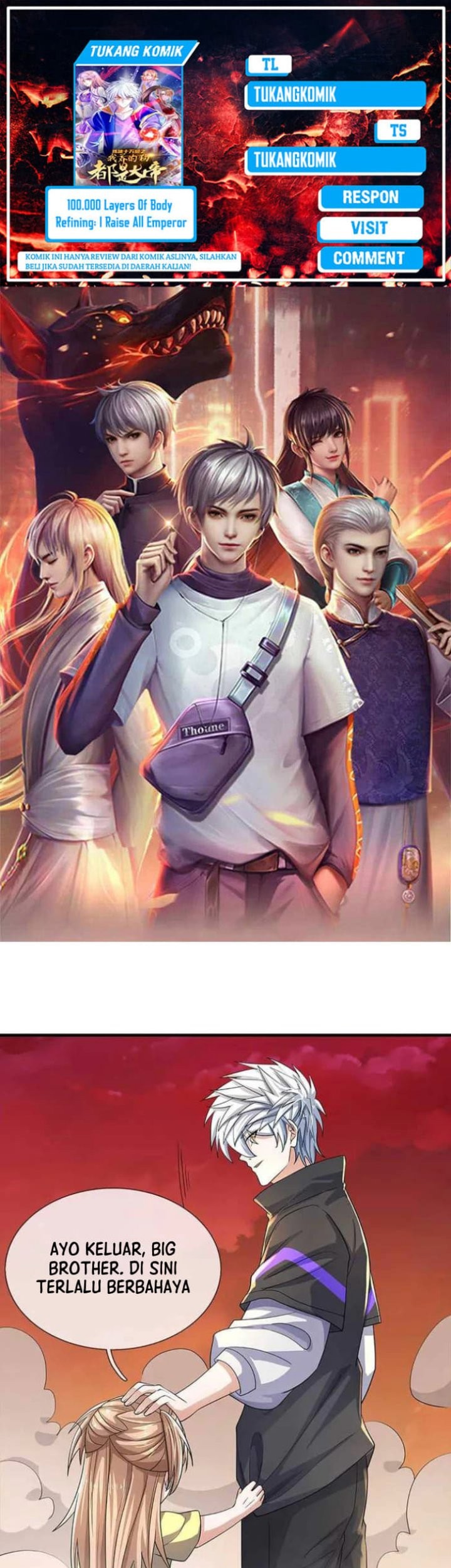 Komik 100.000 Layers Of Body Refining: I Raise All Emperor Chapter 382 gambar 1
