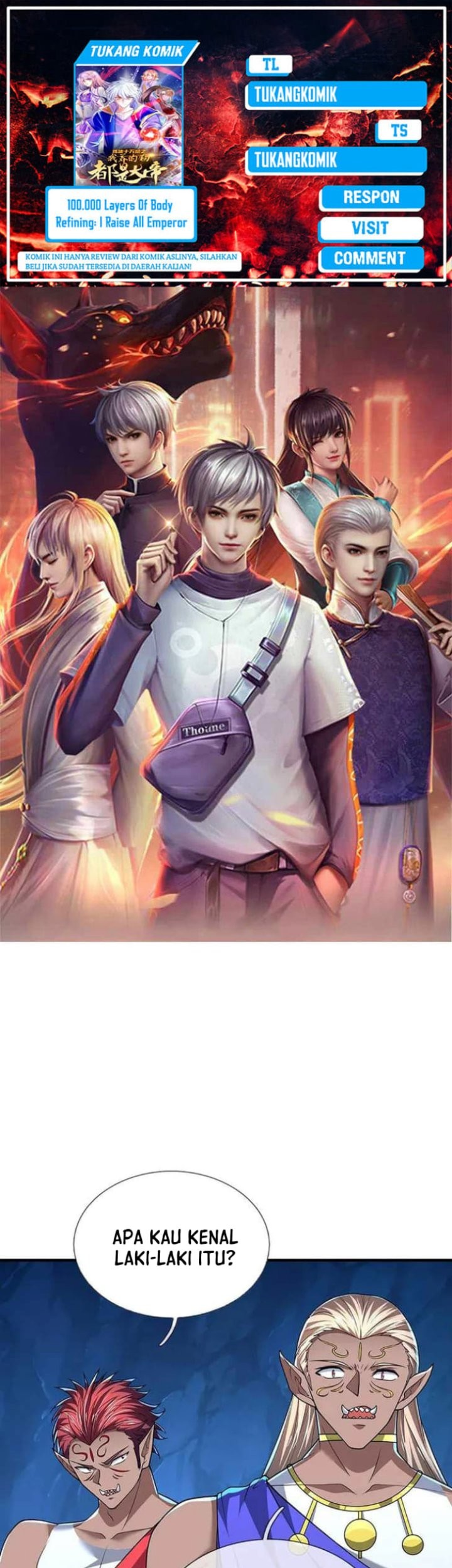 Komik 100.000 Layers Of Body Refining: I Raise All Emperor Chapter 384 gambar 1