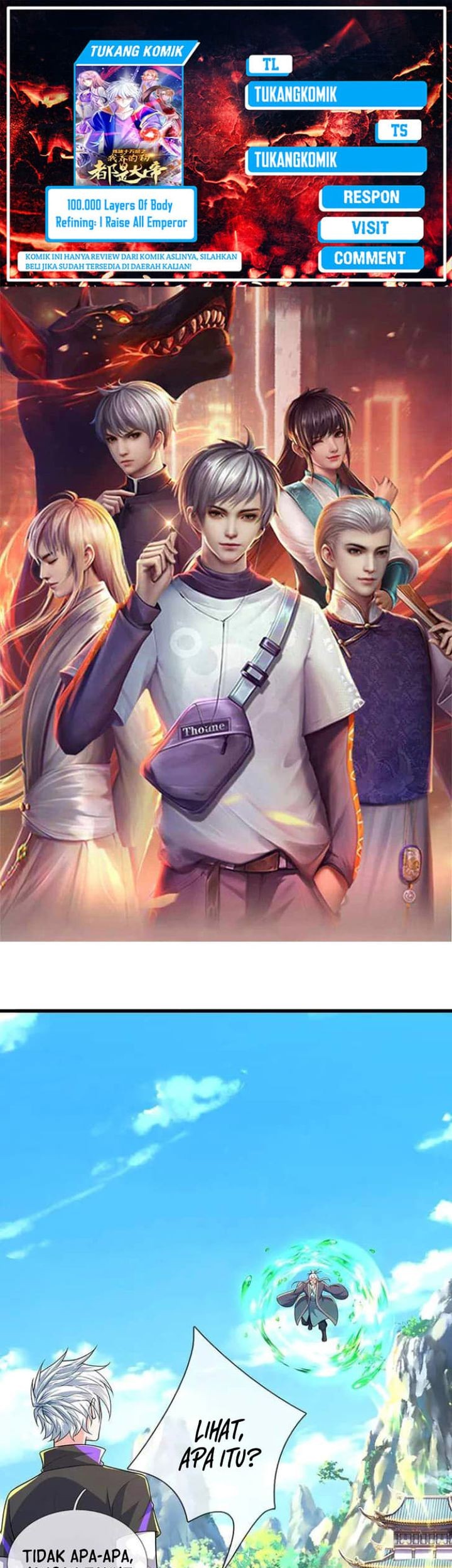 Komik 100.000 Layers Of Body Refining: I Raise All Emperor Chapter 385 gambar 1